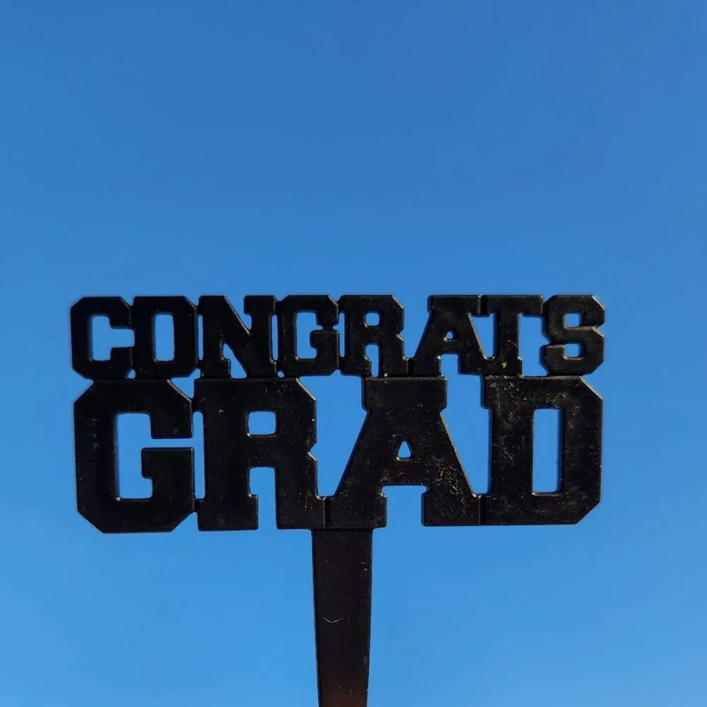 24 Congrats Grad Graduation Cupcake Cake Toppers Picks New Party Supplies DIY